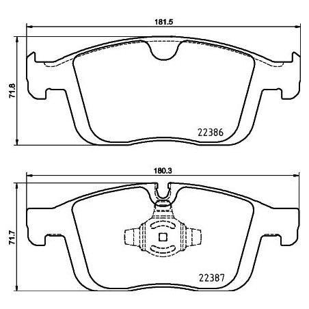 Σετ τακάκια, δισκόφρενα BREMBO P86026