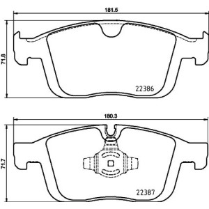 Σετ τακάκια, δισκόφρενα BREMBO P86026