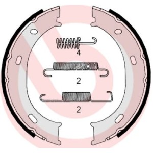 Σετ σιαγόνων φρένων, χειρόφρενο BREMBO S50510