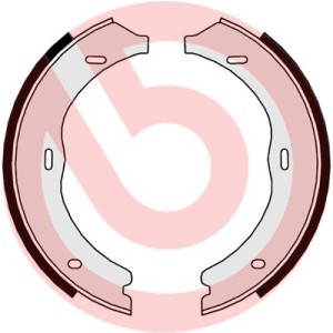 Σετ σιαγόνων φρένων, χειρόφρενο BREMBO S50524
