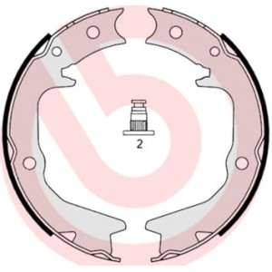 Σετ σιαγόνων φρένων, χειρόφρενο BREMBO S54519