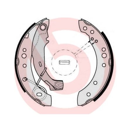 Σετ σιαγόνων φρένων BREMBO S61526