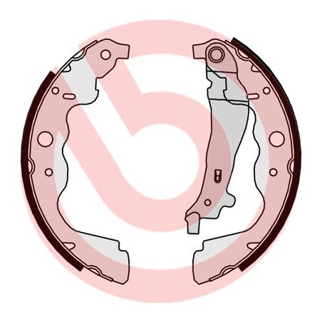 Brake Shoe Set BREMBO S68546