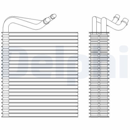 Evaporator, air conditioning DELPHI TSP0525202