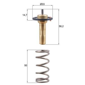 Thermostat, coolant MAHLE TX26589D