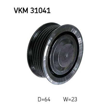 Τροχαλία παρέκκλισης, ιμάντας poly-V SKF VKM31041