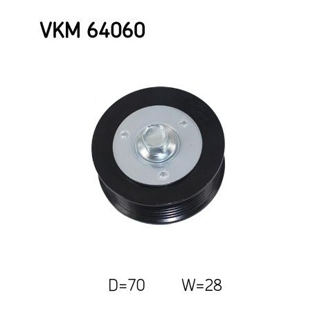 Τροχαλία παρέκκλισης, ιμάντας poly-V SKF VKM64060