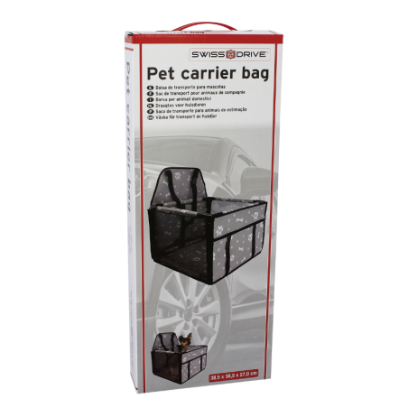 Pet Carrier Bag 38,5cm x 38,5cm x 27,0cm - Grey - DOGTR03