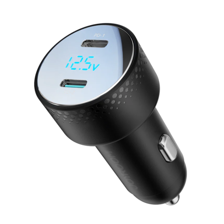 Joyroom Digital Car Charger 70W 2xUSB - Μαύρος- JR-CCD02