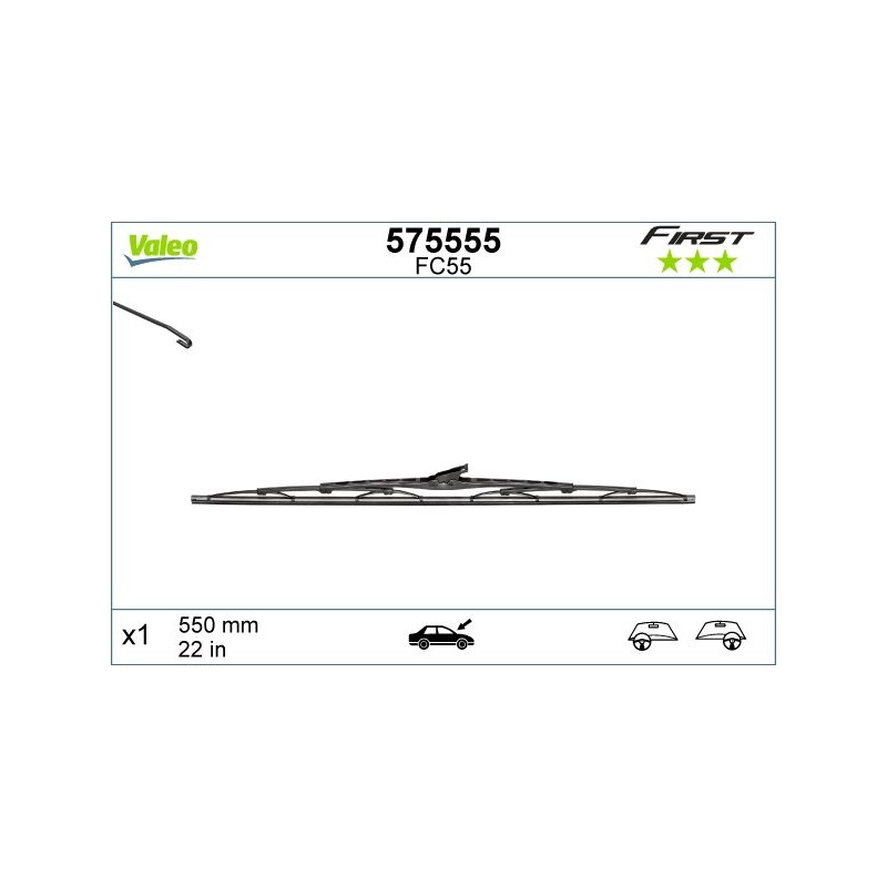 Wiper Blade Valeo First FC55 550mm - VL575555