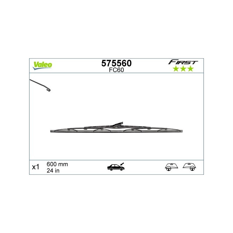 Υαλοκαθαριστήρας Valeo First FC60 600mm - VL575560