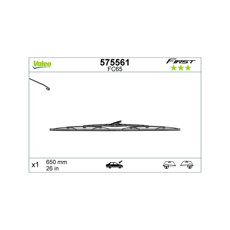 Υαλοκαθαριστήρας Valeo First FC65 650mm - VL575561