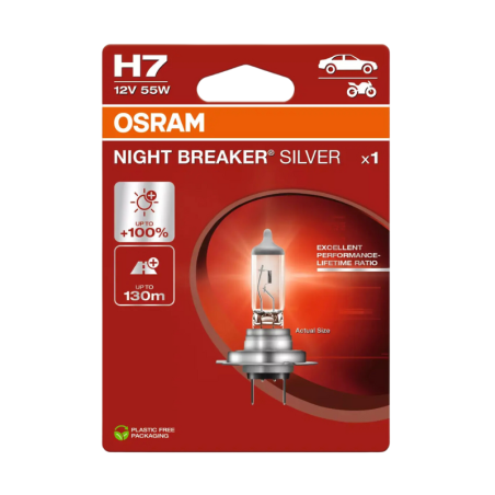 Osram H4 Night Breaker Silver 12V 60/55W -64210NBS-1BL