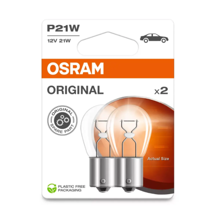 Halogen Lamp Osram Original P21W 12V 21W Λάμπες Osram P21W 12V 21W Original - 7506-2BL