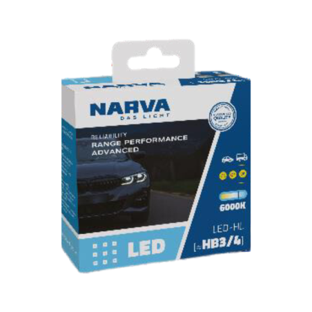 Narva HB3/HB4 Range Performance Advanced Led 12V/24V 19W 6000K 2pcs - 18185RPNVAX2