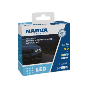 Narva HIR2 Range Performance Advanced Led 12V/24V 19W 6000K 2pcs - 18186RPNVAX2