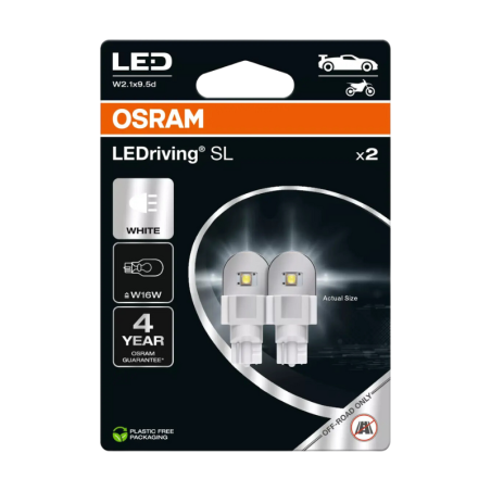 Osram LEDriving SL W16W White  12V 2.9 W - 921DWP-2BL