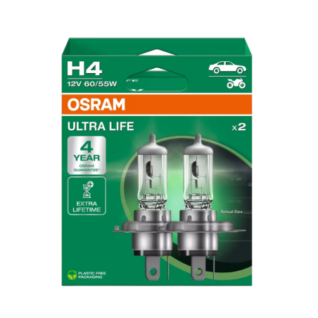 Λάμπες Osram H4 Ultra Life 12V 60/55W