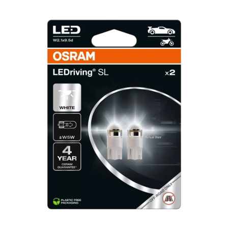 Osram T10 LEDriving SL White - 2825DWP-2BL