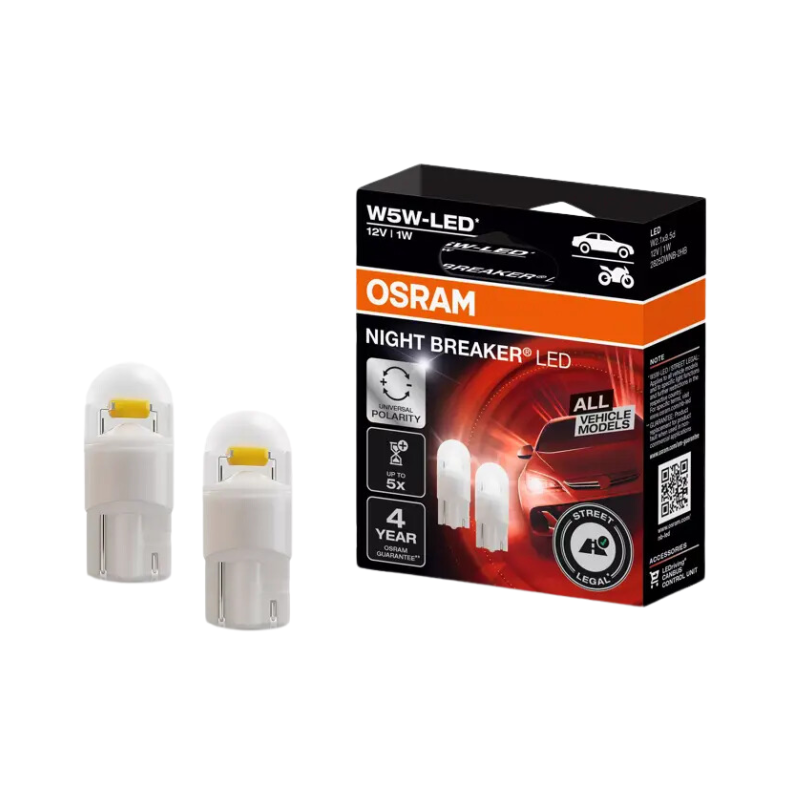 Osram W5W Night Breaker Led 12V 1W 5700K - 2825DWNB-2HB