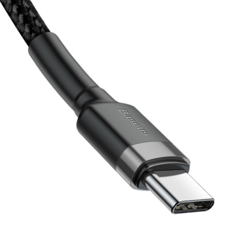 Baseus USB-C Cafule PD 2.0 QC 3.0 60W 1m Grey/Black-  CATKLF-GG1