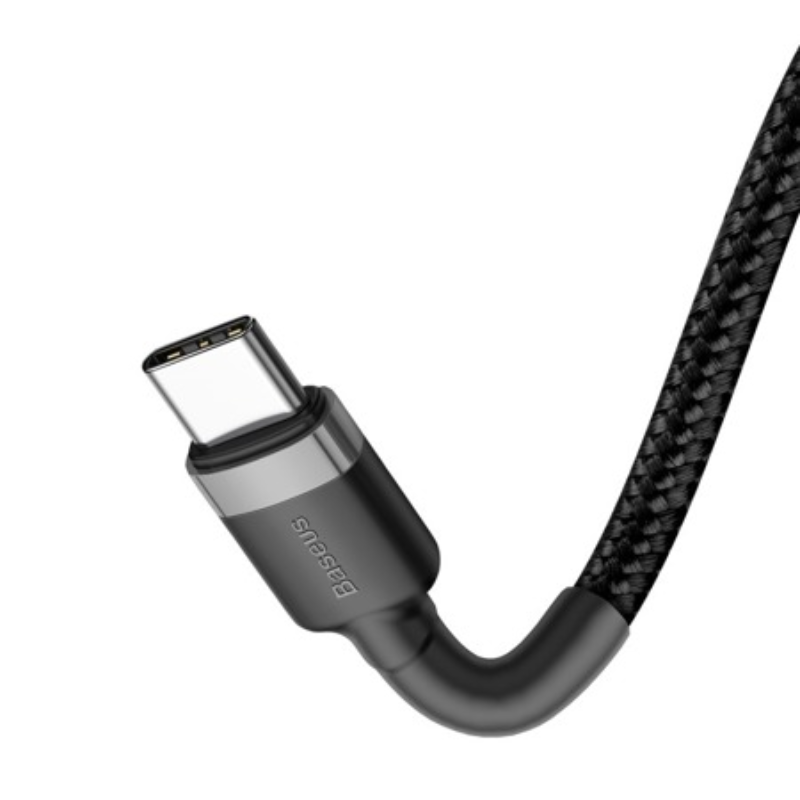 Baseus USB-C Cafule PD 2.0 QC 3.0 60W 1m Grey/Black-  CATKLF-GG1