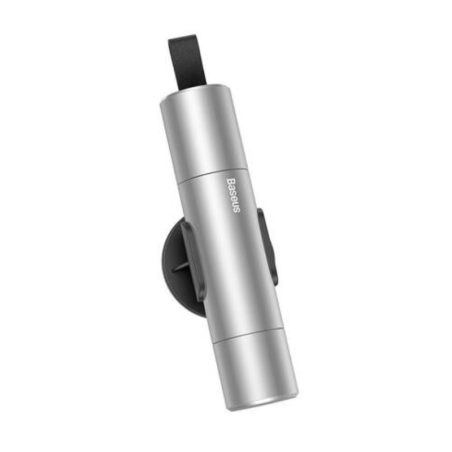 Baseus Σφυρί Έκτακτης Ανάγκης /Κόπτης Ζώνης, Sharp Tool (Ασημί)