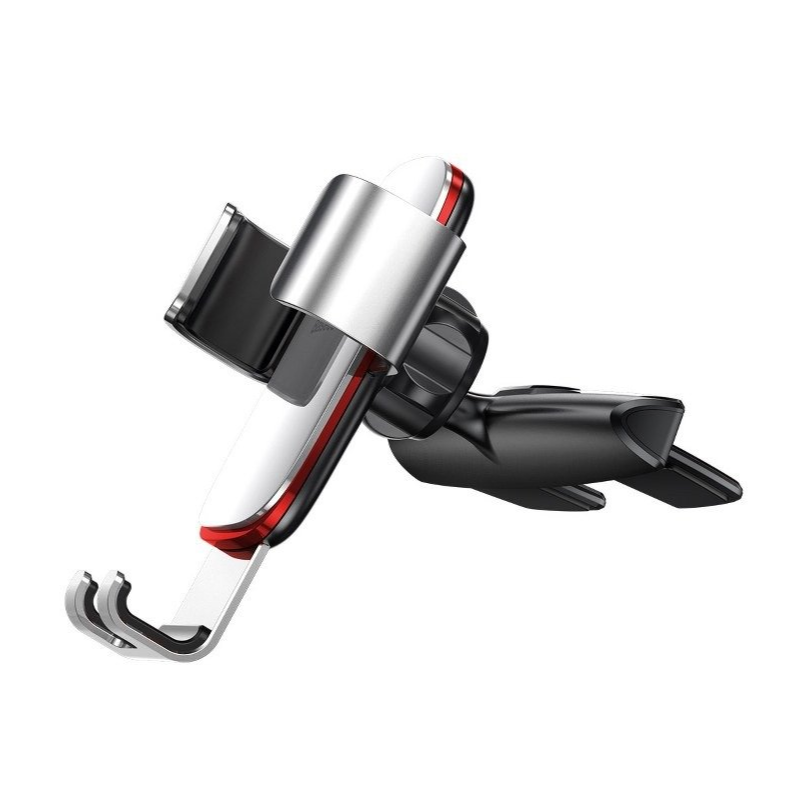 Baseus Age Gravity Metal Car Mount CD Version - Silver - SUYL-J0S