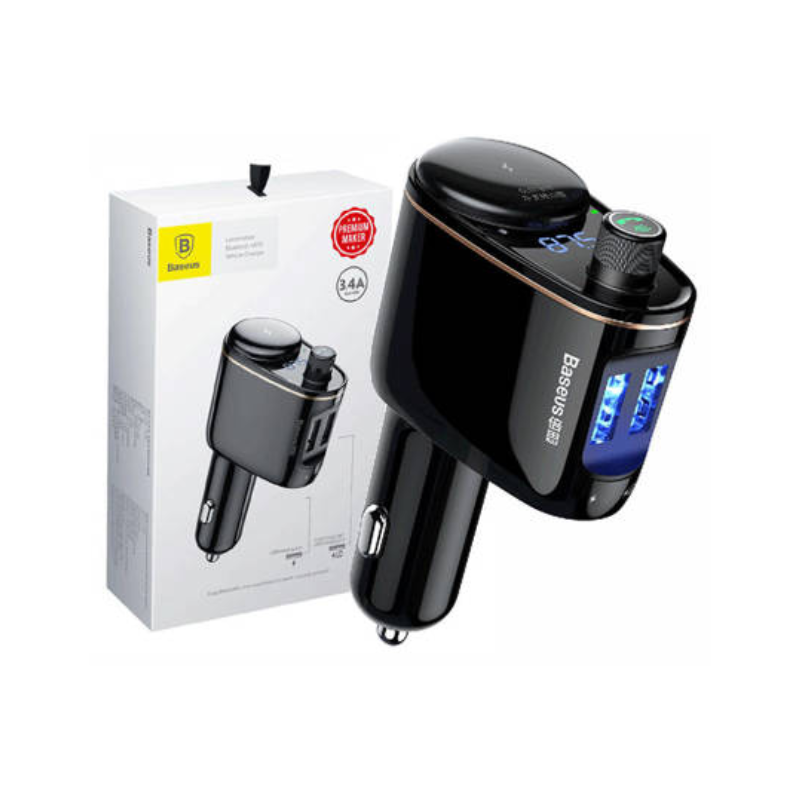 Baseus Transmitter Αυτοκινήτου MP3 Bluetooth S-06 OS - Μαύρο - CCHC000001