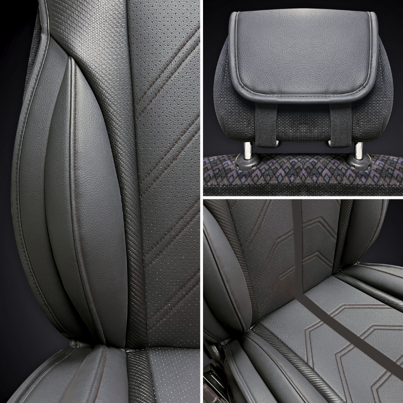 SwissDrive Seat Cushion Potenza Universal,  Black/Grey, 1pc