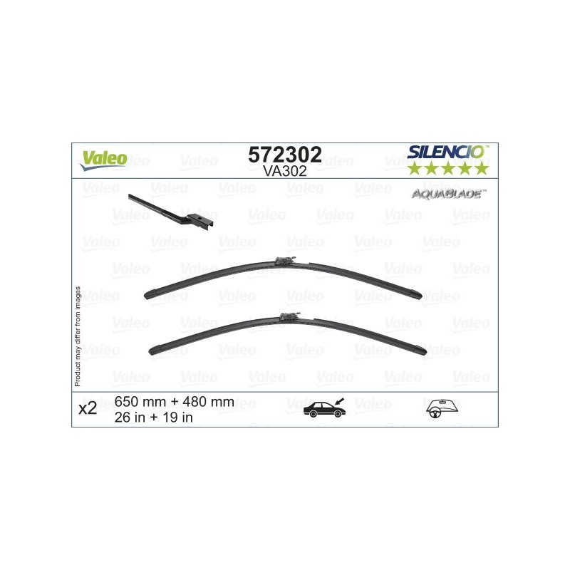 Υαλοκαθαριστήρες Valeo Silencio  - VL572302