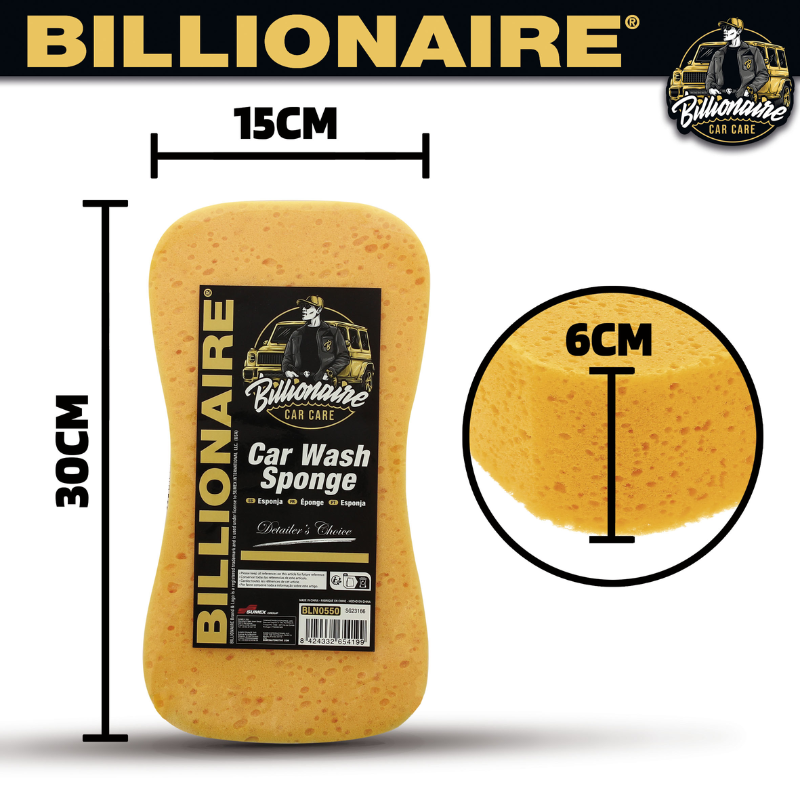 Billionaire Car Wash Sponge 30x13x6cm - BLN0550