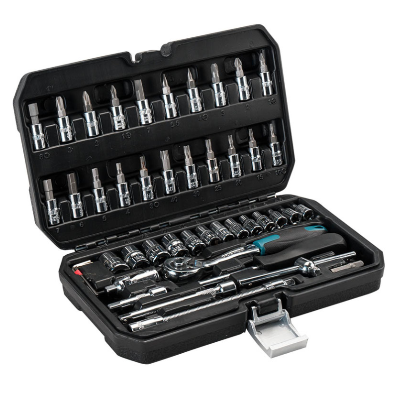 Bormann Pro Socket Set with Ratchet 1/4'' 46pcs - BHT5100