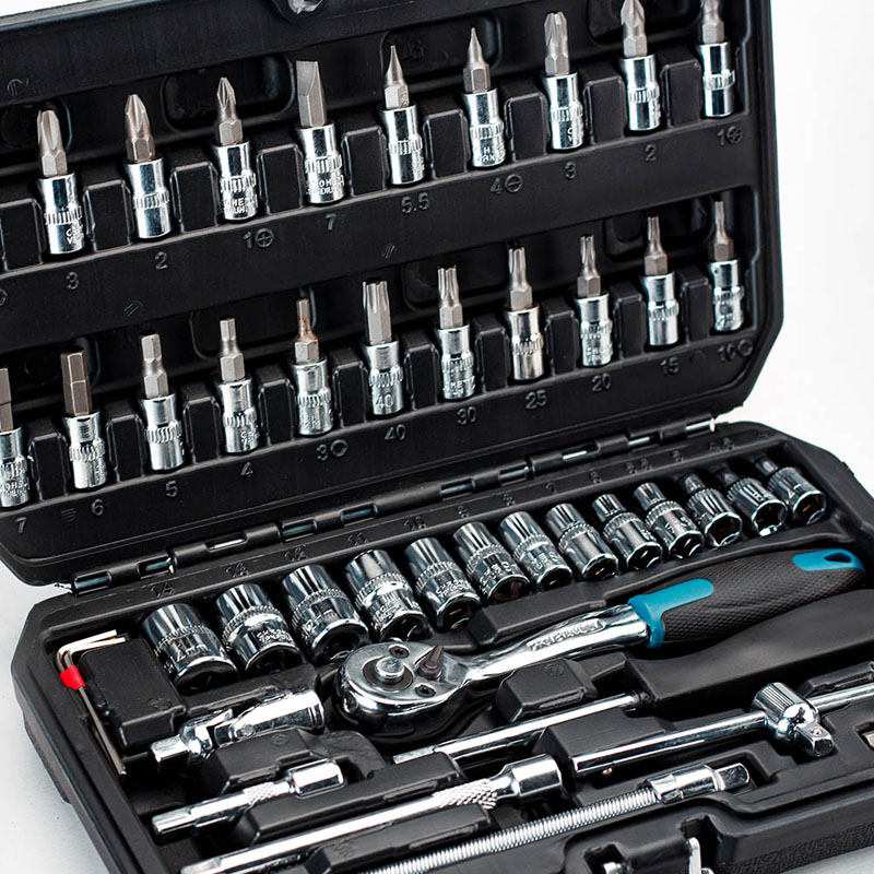 Bormann Pro Socket Set with Ratchet 1/4'' 46pcs - BHT5100