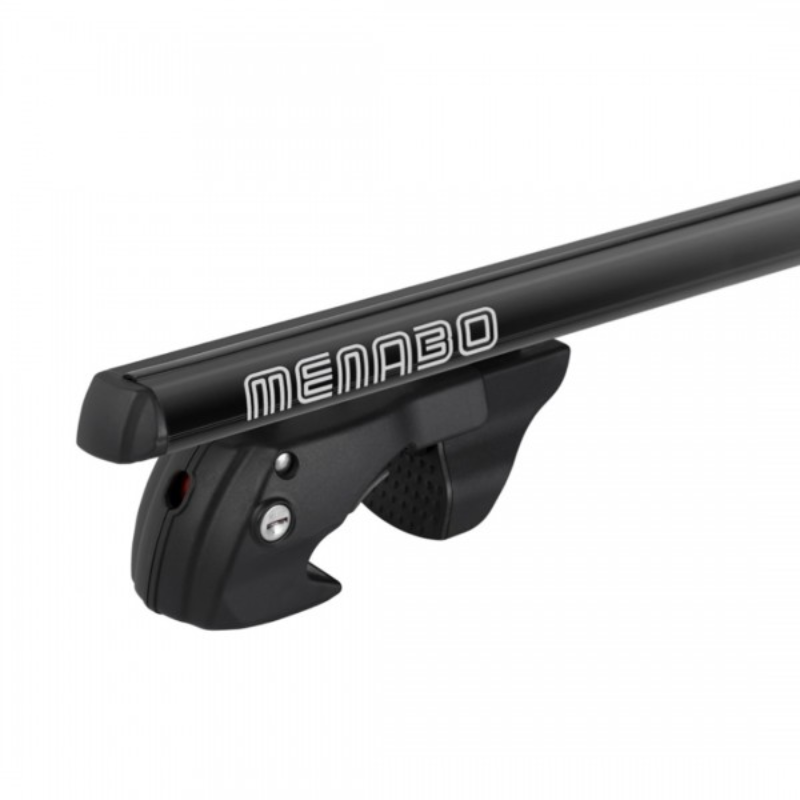 Μπάρες Οροφής Αλουμινίου Menabo, Sherman Black 120cm Για Οροφή με Raised Rails 2τμχ