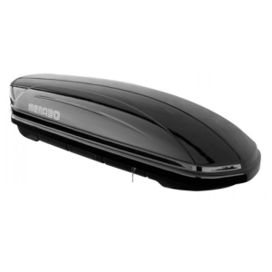 Menabo Mania 400 Black Roof Cargo Carrier with Glossy Finish, 1pc