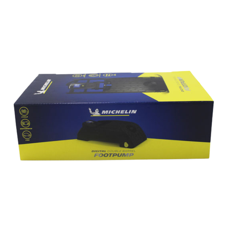 Michelin Foot Pump Digital Double Barrel LCD Display, Up to 100 PSI