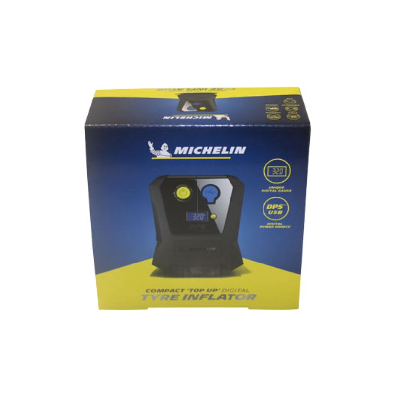 Michelin Compact Top Up Digital Tyre Inflator LCD Display, Up to 40 PSI