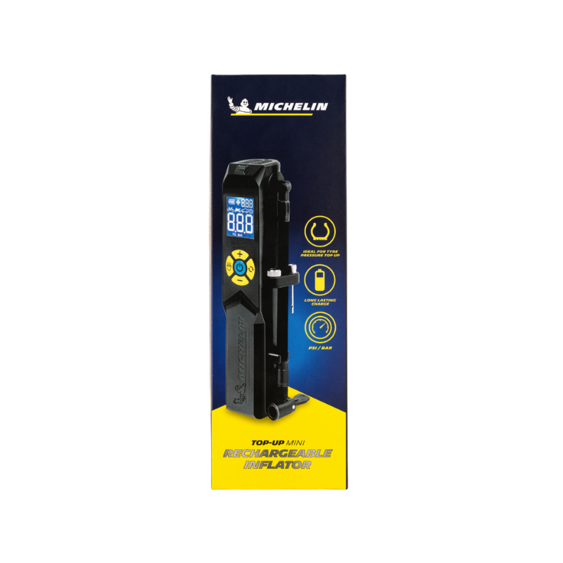 Michelin Top-up Mini Rechargeable Inflator, Up to  50PSI