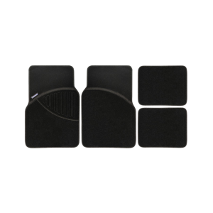 Michelin Car Mats Premium Carpet, Black - 4pcs