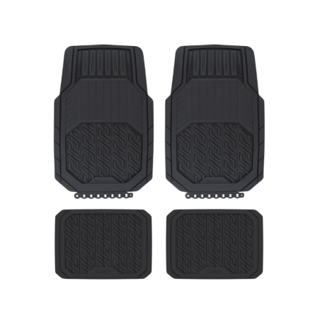 Michelin Car Mats Sets, All Weather, Black- 4pcs