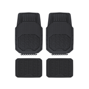 Michelin Car Mats Sets, All Weather, Black- 4pcs