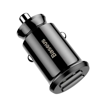 Baseus Φορτιστής Αυτοκινήτου Grain με 2 Θύρες USB 5V 3.1A
