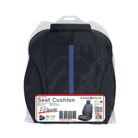 SwissDrive Πλατοκάθισμα Αυτοκινήτου Potenza, Universal Μαύρο/Μπλε, 1τμχ