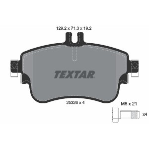 Brake Pad Set, Disc Brake Textar - 2532601