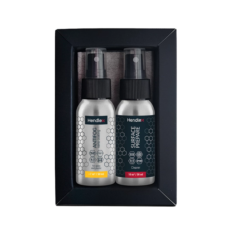 Hendlex Antifog Protection Set for Glass and Plastic Surfaces