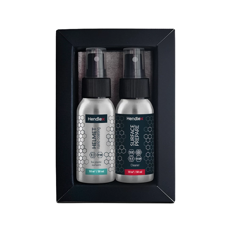 Hendlex Helmet Protection Set Nano Coating & Surface Cleaner, 50ml