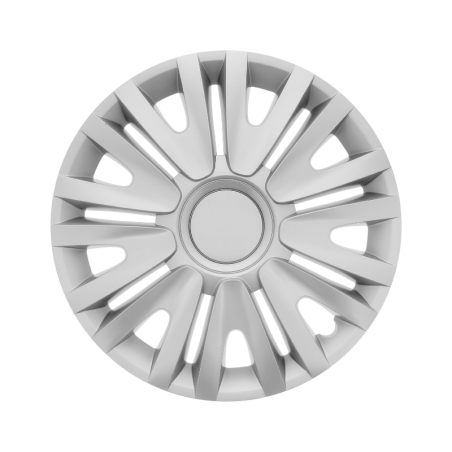 Universal Car Wheel Covers 15'' SwissDrive, Illinois Silver (Set of 4)
