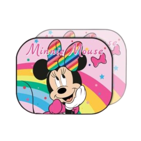 Disney Minnie Mouse Car Side Sun Shades with Suction Cups 44x35cm, Set of 2