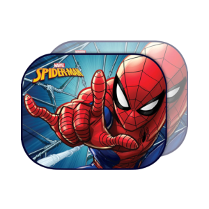 Marvel Spiderman Car Side Sun Shades with Suction Cups 44x35cm, Set of 2